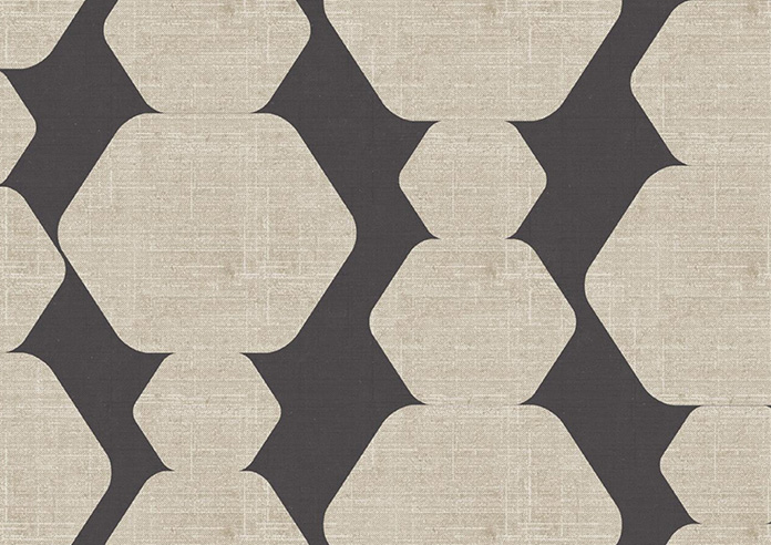 Construct, Black Ink - Motorised Roman Blind - Image 7